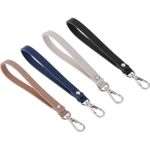Wristlet Strap Replacement Wrist Strap Genuine Leather Hand Strap Keychain for Wallet Purse Cellphone Clutch Wristlet Bags