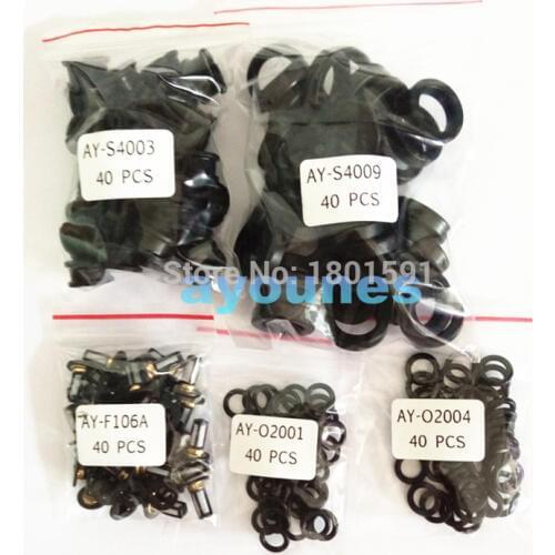 40set auto part fuel injector repair kit ,fuel filter,seals rubber o-ring for keihin inejctor For Nissan car (AY-RK208)