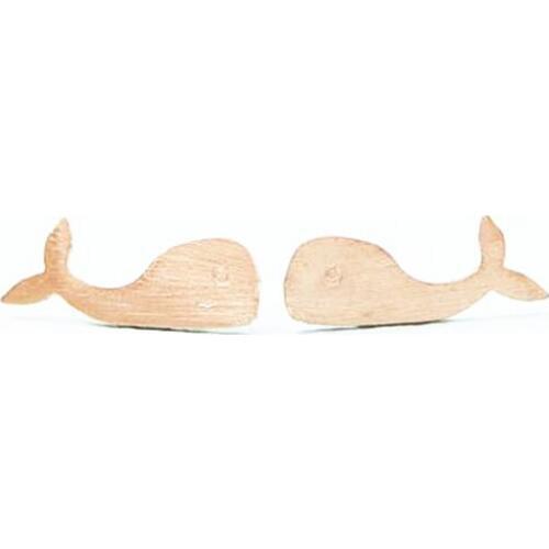 Cute whale stud earrings Silver color marine animal stud earrings for women