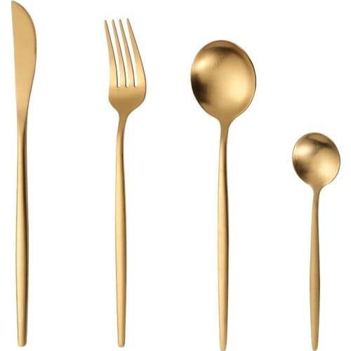 Sanding Western Cutlery Knife Fork and Spoon Hotel Creative Stainless Steel Tableware Set Dinnerware Set Kitchen Accessories