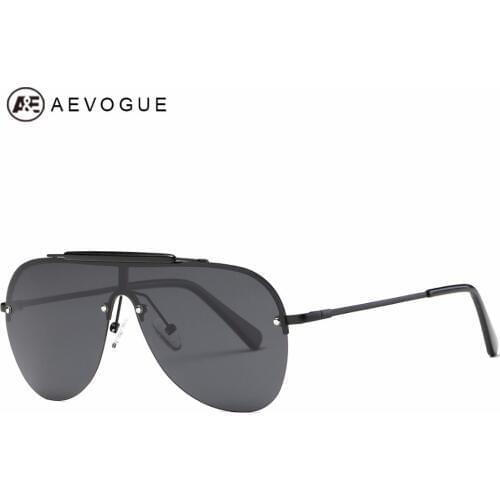 AEVOGUE Polarized Sunglasses Men Alloy Frame Brand Designer Steampunk Unisex Sun Glasses UV400 AE0557