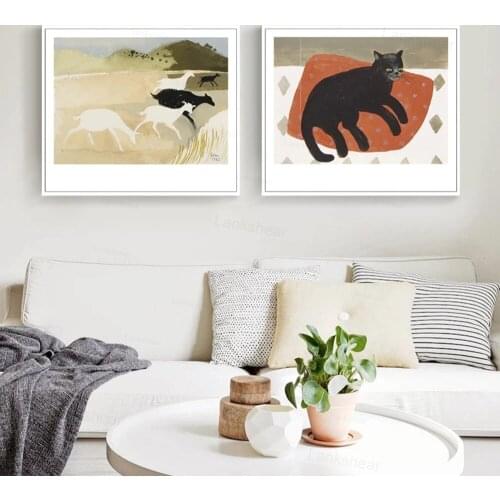 Modern Animals Oil Art Nordic Posters and Prints Wall Pictures Canvas Painting for Living Room Wall Pictures for Bedroom Decor