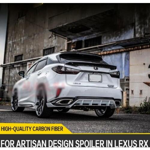 Suitable For 16-20 Lexus RX200t450h Spoiler Modified Carbon Fiber Spoiler Japan ARTISAN Mid-wing Lexus RX Spoiler