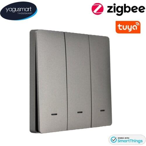 Yagusmart Tuya Zigbee Smart Switch Wireless Push Button Switch Smart Life Device Scene With One Click On Off SmartThings