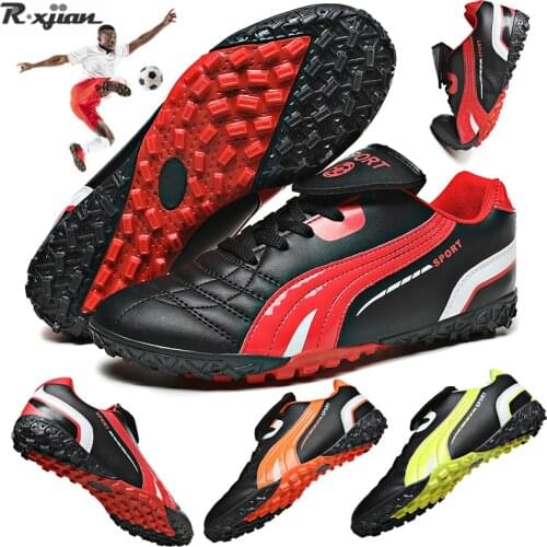 High Quality Children Training Football Shoes Non-slip Student TF/FG Football Boots Ultralight Outdoor Lawn Futsal Sneakers New