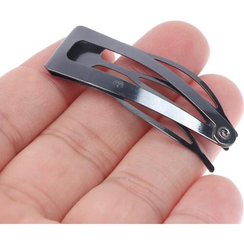 10Pcs/set Double-grip Hair Clips Metal Snap Barrettes Women Hair Styling Tools