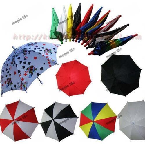 Wholesale 10pcs each lot magic umbrella Parasol Stage Magic 43cm length many colors magic trick