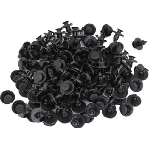 100 Pieces 7mm Nylon Push-type Pin Rivet Trim Clip Interior Kit