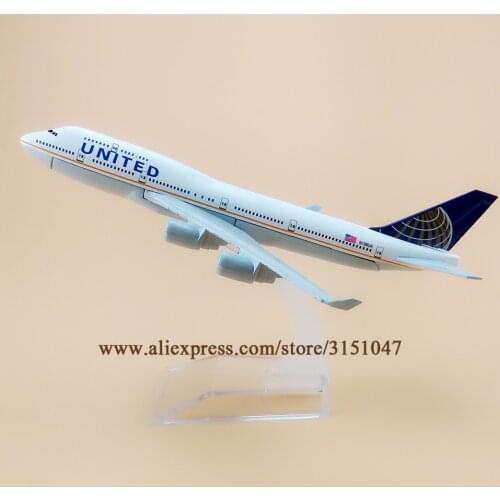 16cm Air American UNITED B747 Boeing 747-400 Airways Airlines Metal Alloy Airplane Model Plane Diecast Aircraft