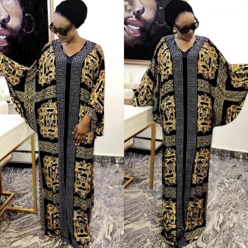 African Design Dashiki Dress Silk Beading Abaya Bandage Maxi Bazin Vintage Long Sleeve Robe Gowns Africa Sexy Lady Party