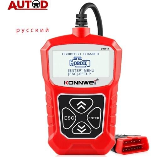 KW310 Obd2 Car Scanner Obd 2 Car Diagnostic Tool Code Reader Car Tools Odb2 Automotive Scanner for Auto Better Than Elm327 V1.5