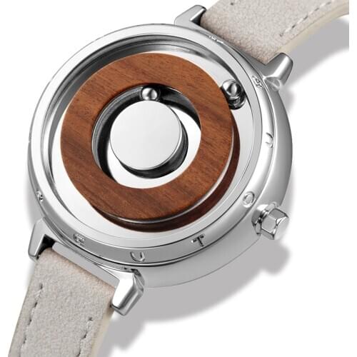 Eutour New Original Magnetic Silver Trend Womens Watch Female Student Quartz Temperament Fashion Real Belt Stainless Steel