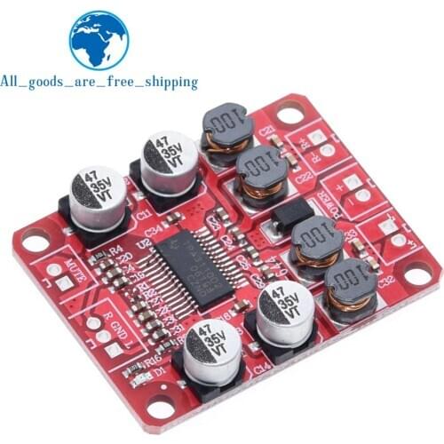 TZT TPA3110 Digital Power Amplifier Module 2x15W Dual Channel Stereo DIY Speaker Amplifier Electronics Design PCB DC 12V Red