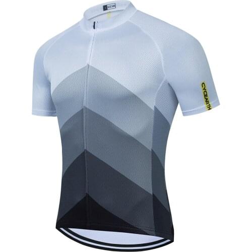 Cycearth 2021 last Version flyweight New fit Short sleeve cycling jersey summer shirt Seamless process with pocket