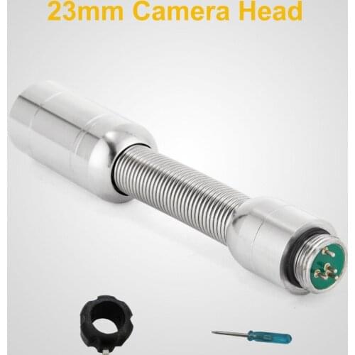 Diameter 23mm Stainless Steel Sewer Pipe Camera Head With 12Pcs LED Lights For Pipe Inspection Camera Repair Replacement