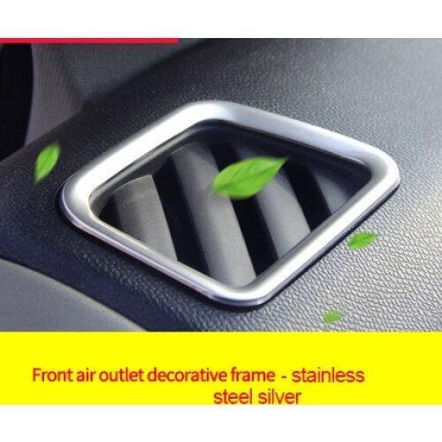 For Citroen c5 Aircross stainless steel silver blue titanium Front air outlet decorative frame 1pc