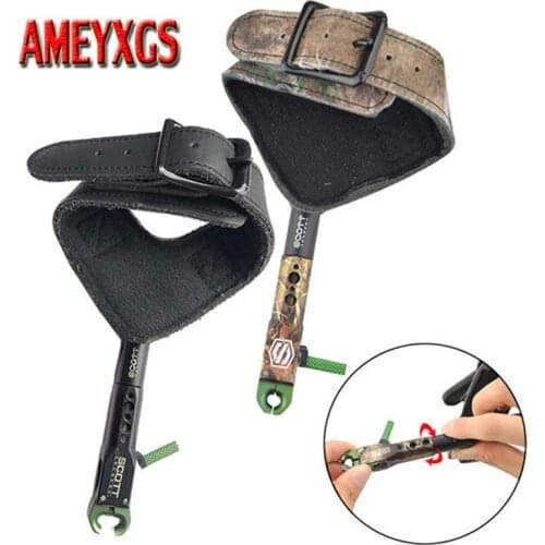 Archery Bow Release Aids Tool Right/Left Hand Shooting Caliper Trigger Compound Bow Arrow Shooting Hunting Sports Accessories