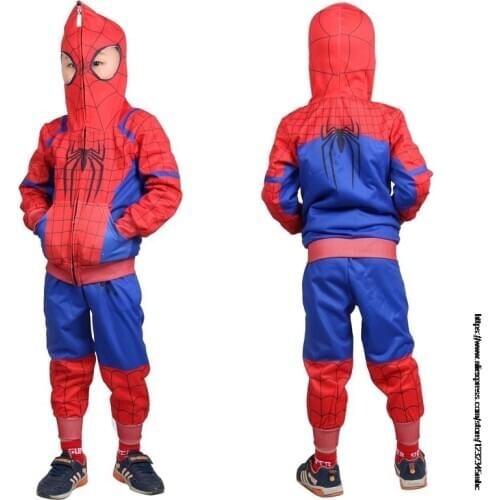 Disney SpiderMan Children Clothing Sets baby Boys Girls Clothing Sets Fashion Hoodie+pants 2 Pcs suits 3-7 years kids clothes