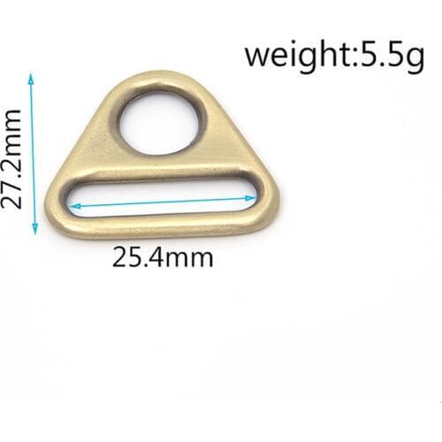 25mm 1" Metal Adjuster Triangles Swivel Clip Dee Ring Buckle For Bag Handbag