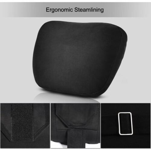 Softest Auto Car Neck Pillow Suede Headrest Support Cushion for Pain Relief Adjustable Support Easy Installation Easy to Clean
