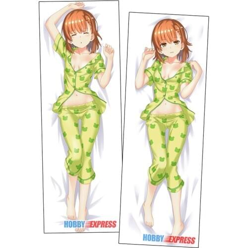 Hobby Express Anime Dakimakura Japanese Otaku Waifu Hugging Body Pillow Cover Mikoto Mikasa Scientific Railgun 201215