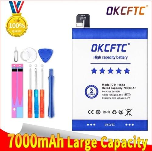 C11P1612 Original Battery For ASUS Zenfone 4 Max pro plus ZC554KL X00ID 5.5" 7000mAh High Capacity +Tools