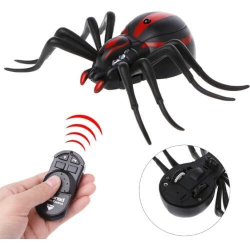 Remote Control Realistic Fake Spider RC Prank Insect Scary Trick Toy Wholesale Dropshipping
