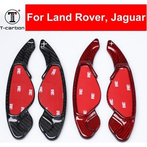 Car Styling Carbon Fiber Steering Wheel Paddle Shifters Shift Extension For Land Range Rover Discovery Sport Evoque Jaguar XE XJ