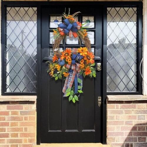 Front Door Wreath Outdoor Decor Floral Wreath Home Decoration