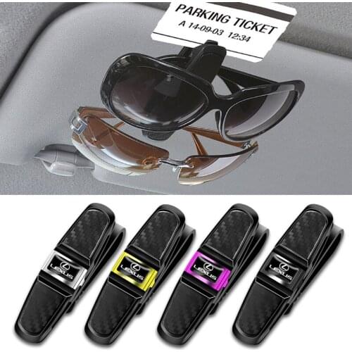 1Pcs Car Sun Visor Sunglasses Clip Ticket Card Universal Clamp For Lexus GS GX IS LS LX NX RX UX GX460 Ct200h ES Fsport