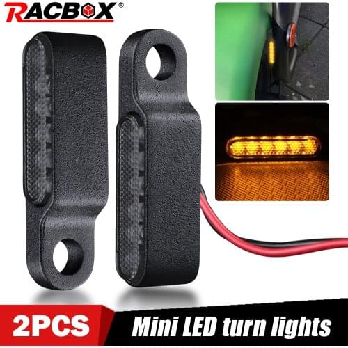 2/4 Pcs Motorcycle Signal Lamp Mini Led Turn Signal Light Indicators Blinker Light Universal Waterproof Amber Light 12V 8mm