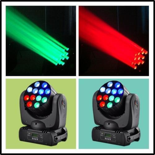 2pcs/lot Led 12*12W moving head beam light RGBW Quad LEDs bar KTV room moing heads lights
