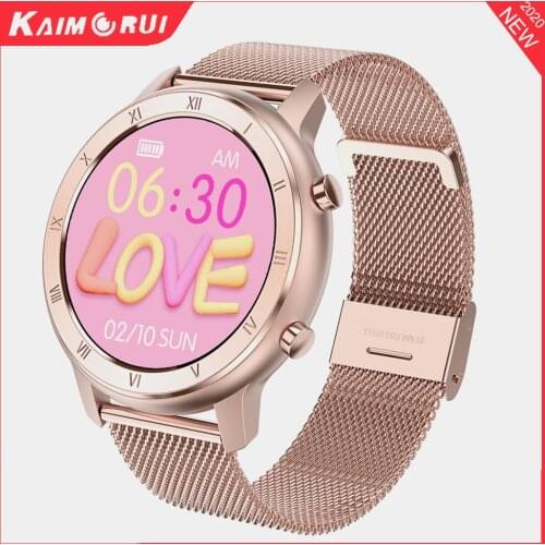 2021 Smart Watch ECG Measurement 1.28" Screen Heart Rate Blood Pressure Monitor IP68 Waterproof Smartwatch Connect Women Girl