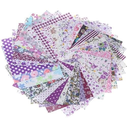 50pcs/lots Mini Square Floral Cloth 10*10cm Cotton Floral quilting fabric for DIY Handicraft Sewing Patchwork Cloth soft thin