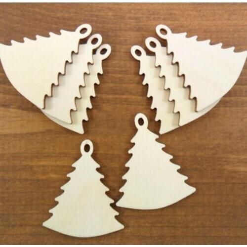 50 pcsTrees Earrings Pendant Ornament 2" H Laser Cut Wood Jewelry Making Shape