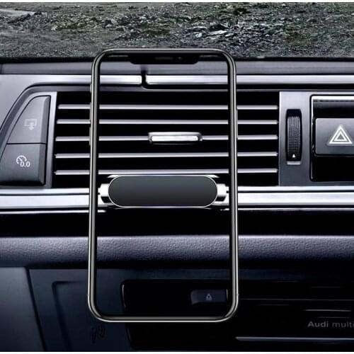 Household Magnetic Suction Car Phone Bracket Creative Car Magnetic Air Outlet Car Metal Magnet Bracket DROPSHIPPING