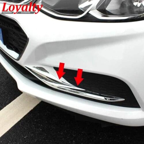 Loyalty for Chevrolet Cruze 2017 2018 ABS Chrome Front Fog Light Lamp Cover Trim Car Styling Auto Accessories