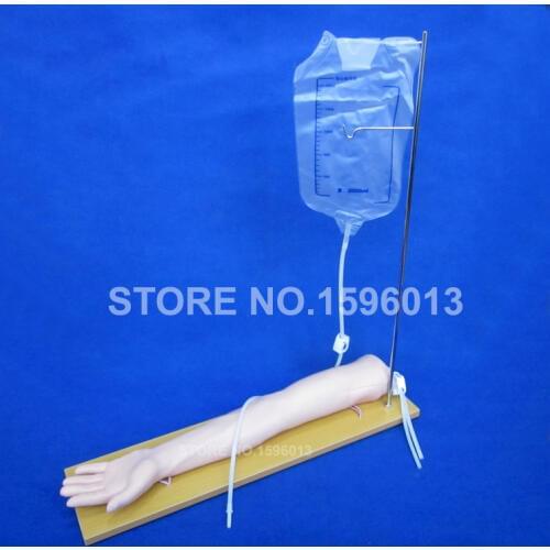 Economic Injectable Training Arm Model with Infusion Stand, IV Arm, Injection Teaching Model