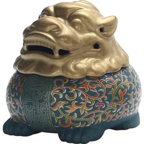 Arabic Enamel Ceramic Incense Holder Yoga Decoration Vintage Craft Incense Burner For Home Decoration Living Room Gift Items