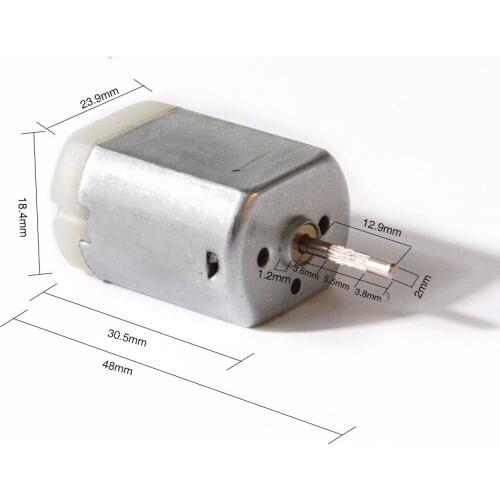 FC280 knurled shaft engine DC 12V car door trunk steer fuel lock motor for Honda