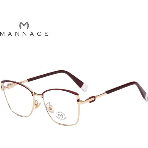 Square Metal Anti Blue Light Glasses Frames Men Women Optical Eyewear Fashion Computer Eyeglasses