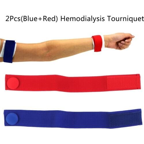 2Pcs Medical Hemodialysis Tourniquet Nursing-specific Dialysis Plus Flexible Venous Hemostatic Buckle Strap