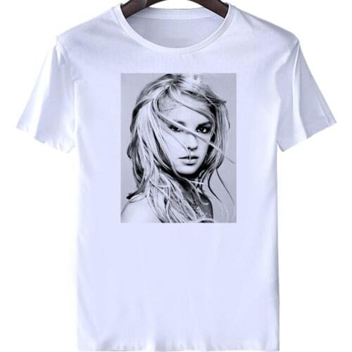 Fashion Britney Spears Design Printed T-Shirt Funny Beautiful Pattern T Shirt Men Hipster Cool Tee Tops Brand Clothing