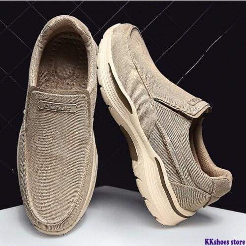 Mens Casual Shoes Canvas Breathable Loafers Men New Male Comfortable Outdoor Walking Shoes Classic Loafers Men Sneakers