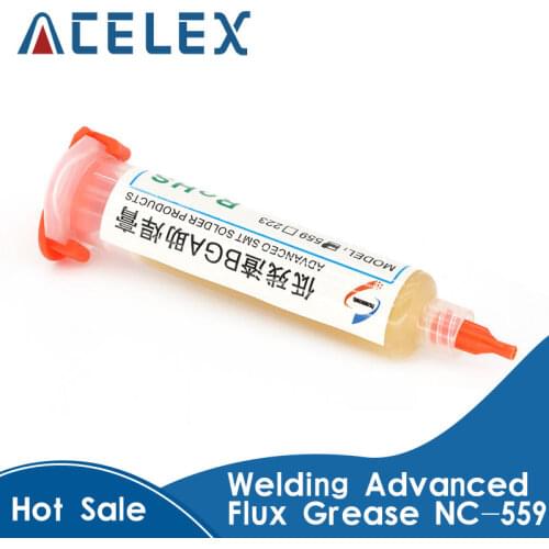 NC-559-ASM BGA PCB No-Clean Solder Paste Welding Advanced Oil Flux Grease 10cc Soldering Repair for DIY Electronic modules