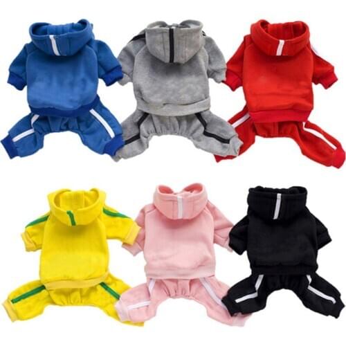 Dog Clothes For Small Medium Dog Spring Autumn Pet Clothing XS-XXL Overalls Jumpsuit Puppy Outfit Cat Coat Thick Chihuahua York