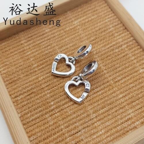 2021 Fall Jewelry Linked Sister Hearts Split Dangle Charm I will always have a friend Pendant