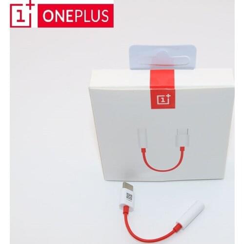 20pcs Original oneplus 6T 7 Pro usb Type C To 3.5mm Earphone Jack Adapter Aux Audio For Dash 7T Pro usb-c music converter cable
