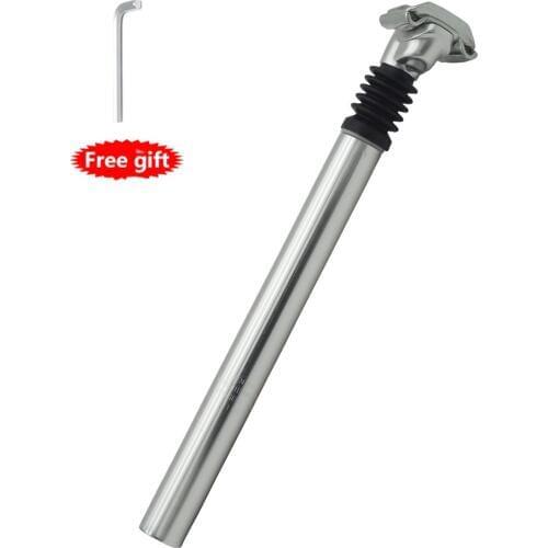 Ks MTB Road Track Bicycle Suspension Seat Post 27.2/28.6x300mm Fixed Gear Bike Telescopic Seatpost,Adjustable Aluminum Alloy Sus