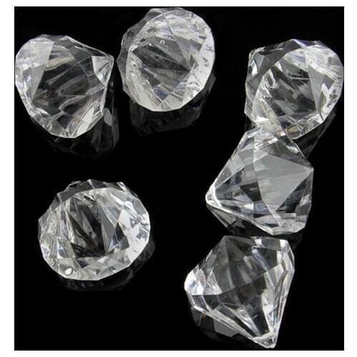 90pcs/Lot Clear Color Acrylic Diamond Paperweight 26*24mm Chandelier Pendants Wedding Decorations Chandelier